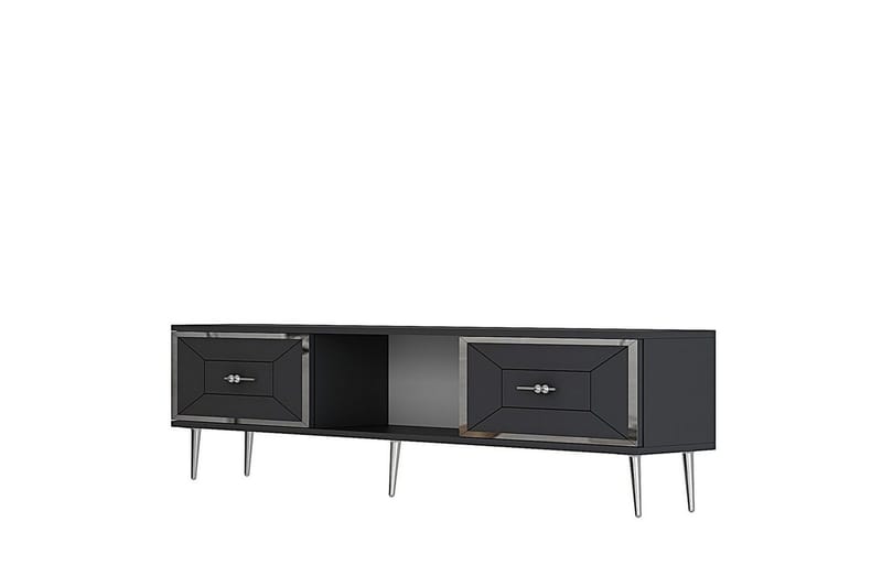 Virdel Tv-bänk 150 cm - Antracit/Silver - Möbler - TV- & Mediamöbler - TV bänk & mediabänk