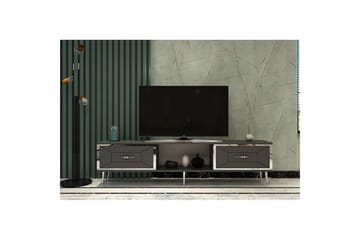 Virdel Tv-bänk 150 cm - Antracit/Silver - Möbler - TV- & Mediamöbler - TV bänk & mediabänk