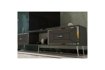 Virdel Tv-bänk 150 cm - Antracit/Silver - Möbler - TV- & Mediamöbler - TV bänk & mediabänk