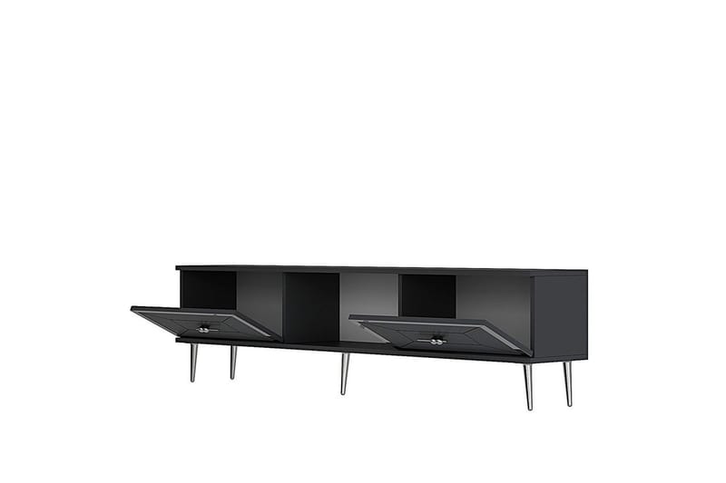 Virdel Tv-bänk 150 cm - Antracit/Silver - Möbler - TV- & Mediamöbler - TV bänk & mediabänk