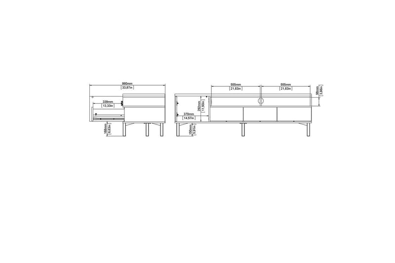 Virender Tv-bänk 48,2 cm - Möbler - TV- & Mediamöbler - TV bänk & mediabänk