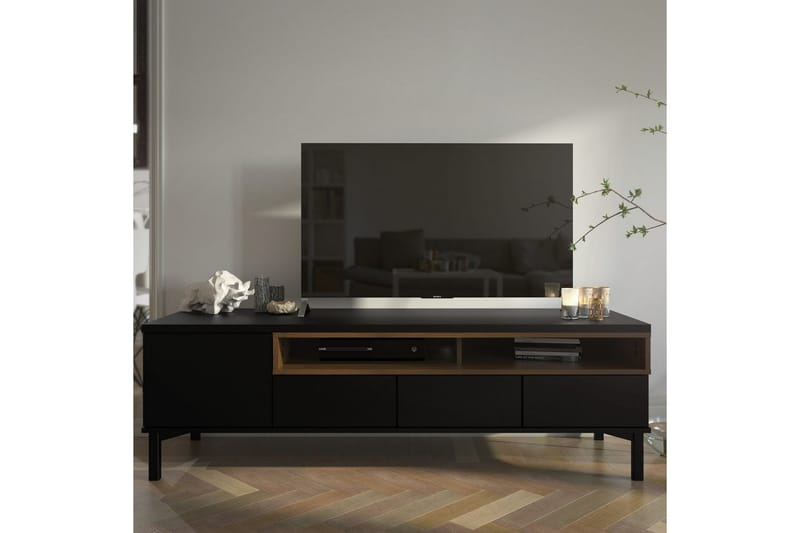 Virender Tv-stativ 48 cm - Svart/Natur - Möbler - TV- & Mediamöbler - Mediastativ & väggfäste - Tv-stativ & Tv-väggfäste
