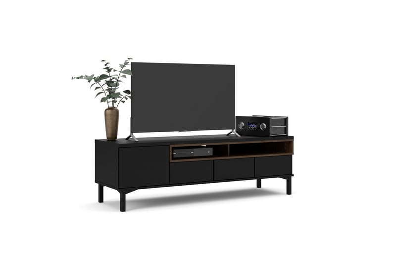Virender Tv-stativ 48 cm - Svart/Natur - Möbler - TV- & Mediamöbler - Mediastativ & väggfäste - Tv-stativ & Tv-väggfäste