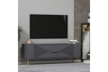 Vornis Tv-bänk 120 cm - Antracit/Guld - Möbler - TV- & Mediamöbler - TV bänk & mediabänk