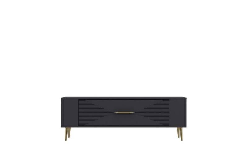 Vornis Tv-bänk 120 cm - Antracit/Guld - Möbler - TV- & Mediamöbler - TV bänk & mediabänk