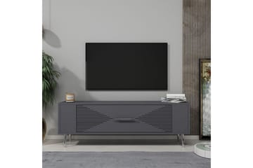 Vornis Tv-bänk 120 cm - Antracit/Silver - Möbler - TV- & Mediamöbler - TV bänk & mediabänk
