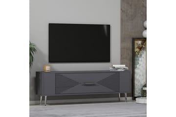 Vornis Tv-bänk 120 cm - Antracit/Silver - Möbler - TV- & Mediamöbler - TV bänk & mediabänk