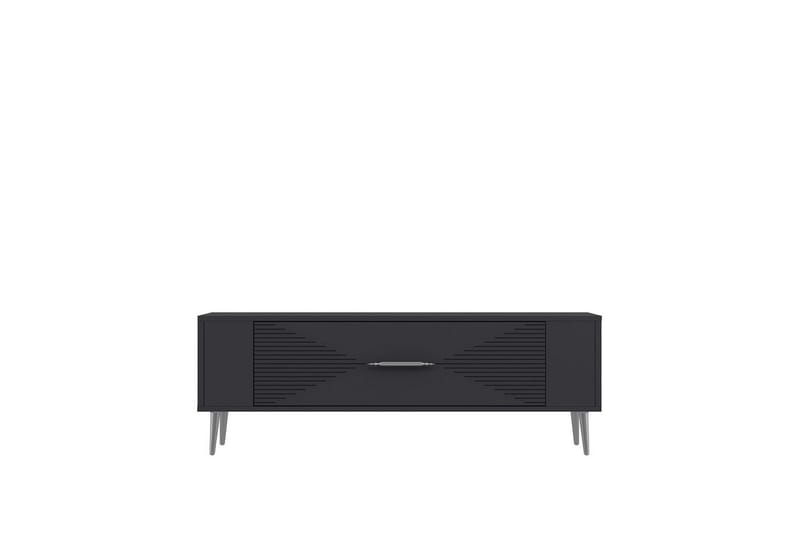 Vornis Tv-bänk 120 cm - Antracit/Silver - Möbler - TV- & Mediamöbler - TV bänk & mediabänk