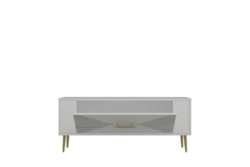 Vornis Tv-bänk 120 cm - Vit/Guld - Möbler - TV- & Mediamöbler - TV bänk & mediabänk