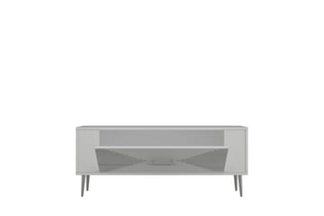 Vornis Tv-bänk 120 cm - Vit/Silver - Möbler - TV- & Mediamöbler - TV bänk & mediabänk