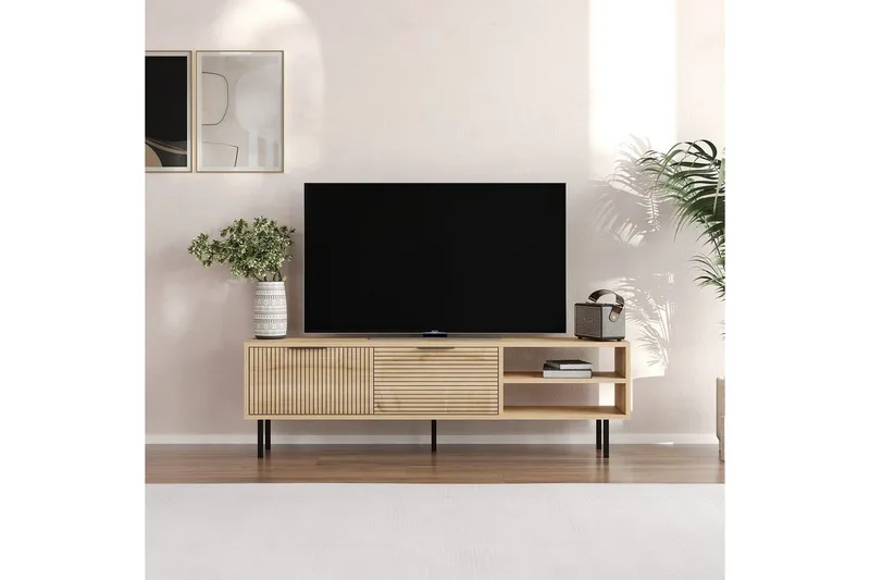Wenus Tv-bänk 150 cm - Ek - Möbler - TV- & Mediamöbler - TV bänk & mediabänk