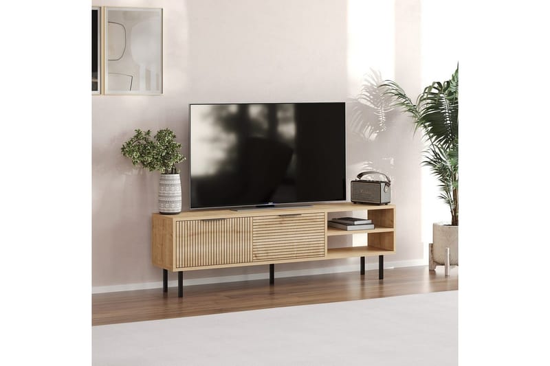 Wenus Tv-bänk 150 cm - Ek - Möbler - TV- & Mediamöbler - TV bänk & mediabänk