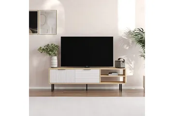 Wenus Tv-bänk 150 cm - Ek/Vit - Möbler - TV- & Mediamöbler - TV bänk & mediabänk
