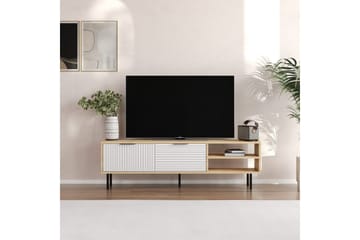 Wenus Tv-bänk 150 cm - Ek/Vit - Möbler - TV- & Mediamöbler - TV bänk & mediabänk