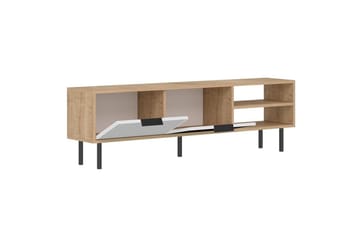 Wenus Tv-bänk 150 cm - Ek/Vit - Möbler - TV- & Mediamöbler - TV bänk & mediabänk