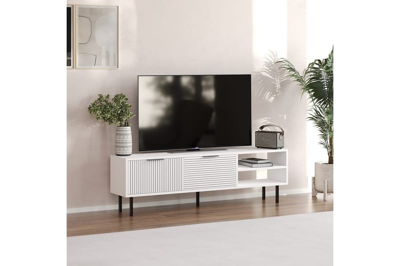 Wenus Tv-bänk 150 cm - Vit - Möbler - TV- & Mediamöbler - TV bänk & mediabänk