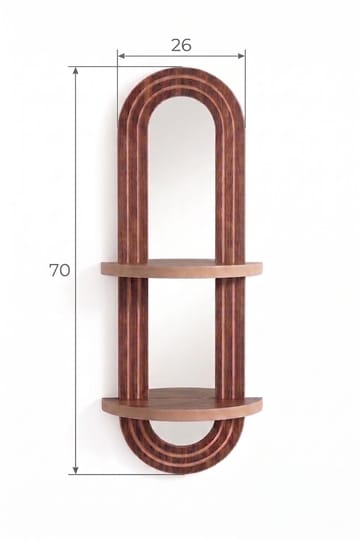 Zayra Vägghylla 26x70 cm - Brun - Förvaring - Hylla - Vägghylla