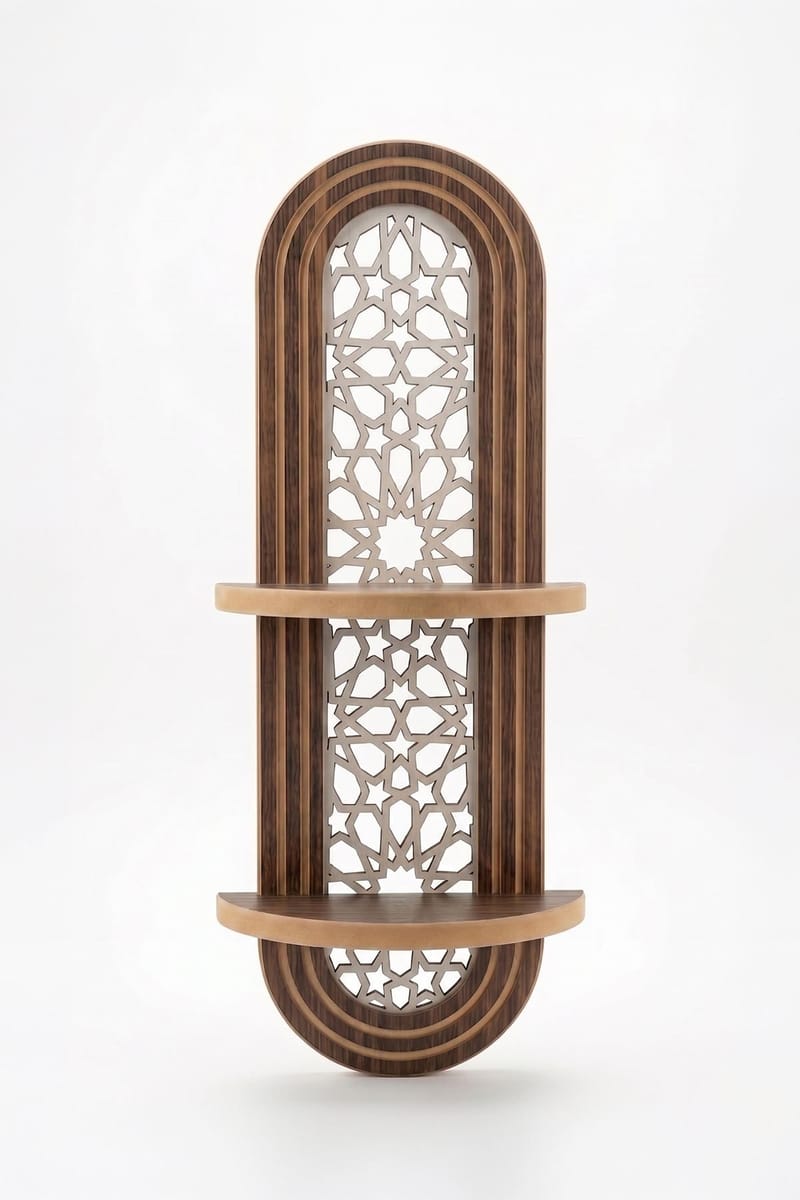 Zayra Vägghylla 26x70 cm, Brun