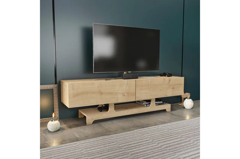 Zira Tv-bänk 160 cm - Ek - Möbler - TV- & Mediamöbler - TV bänk & mediabänk