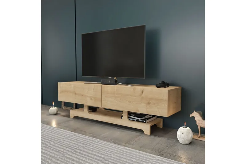 Zira Tv-bänk 160 cm - Ek - Möbler - TV- & Mediamöbler - TV bänk & mediabänk