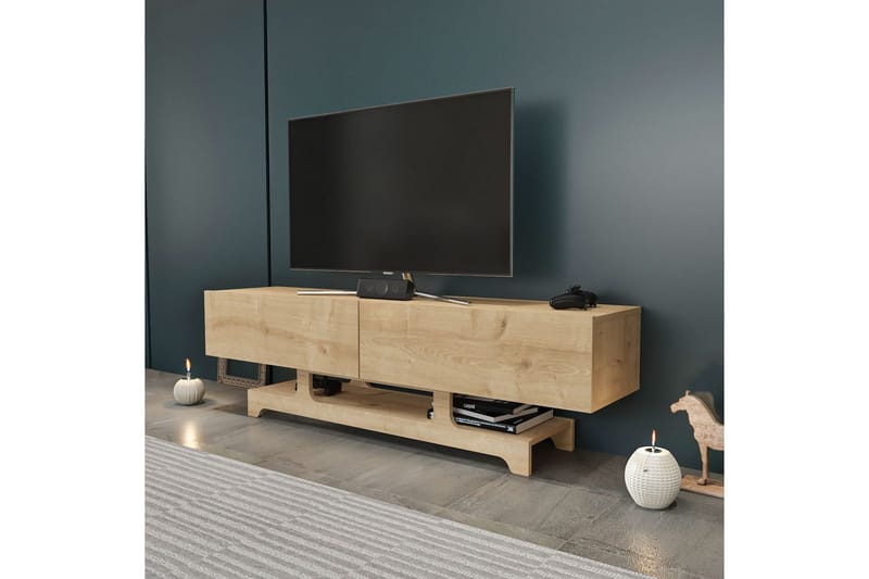 Zira Tv-bänk 160 cm - Ek - Möbler - TV- & Mediamöbler - TV bänk & mediabänk