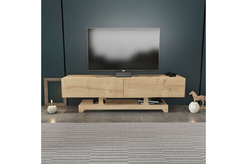 Zira Tv-bänk 160 cm - Ek - Möbler - TV- & Mediamöbler - TV bänk & mediabänk