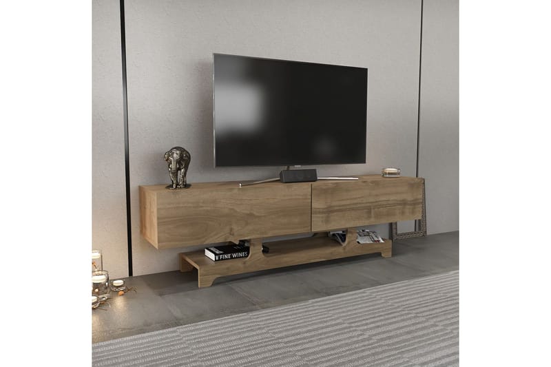 Zira Tv-bänk 160 cm - Valnöt - Möbler - TV- & Mediamöbler - TV bänk & mediabänk