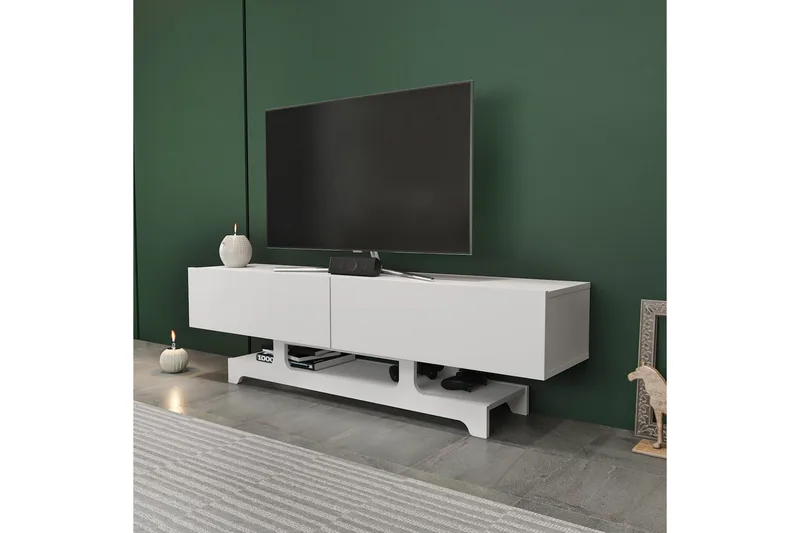 Zira Tv-bänk 160 cm - Vit - Möbler - TV- & Mediamöbler - TV bänk & mediabänk