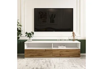 Zylen Tv-bänk 144 cm - Vit/Natur - Möbler - TV- & Mediamöbler - TV bänk & mediabänk