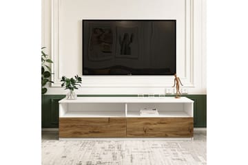 Zylen Tv-bänk 144 cm - Vit/Natur - Möbler - TV- & Mediamöbler - TV bänk & mediabänk
