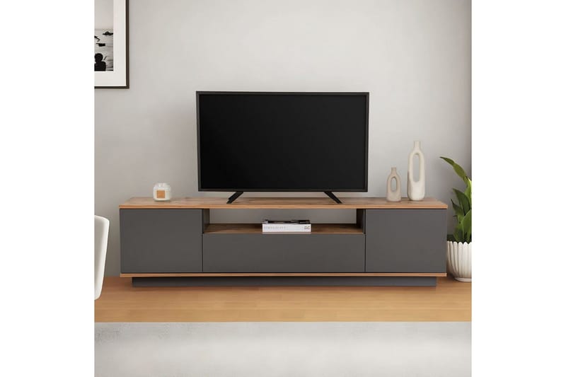 Meni Tv-bänk 180 cm - Natur/Antracit - Möbler - TV- & Mediamöbler - TV bänk & mediabänk