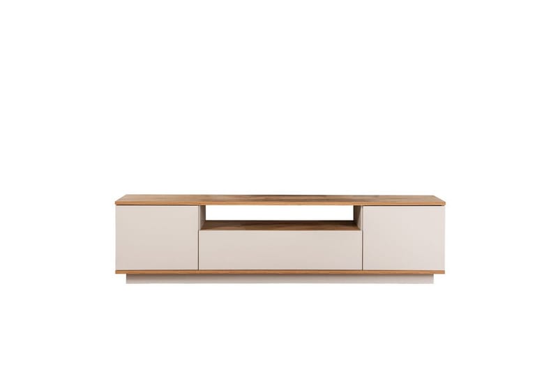 Meni Tv-bänk 180 cm, Natur/Gul