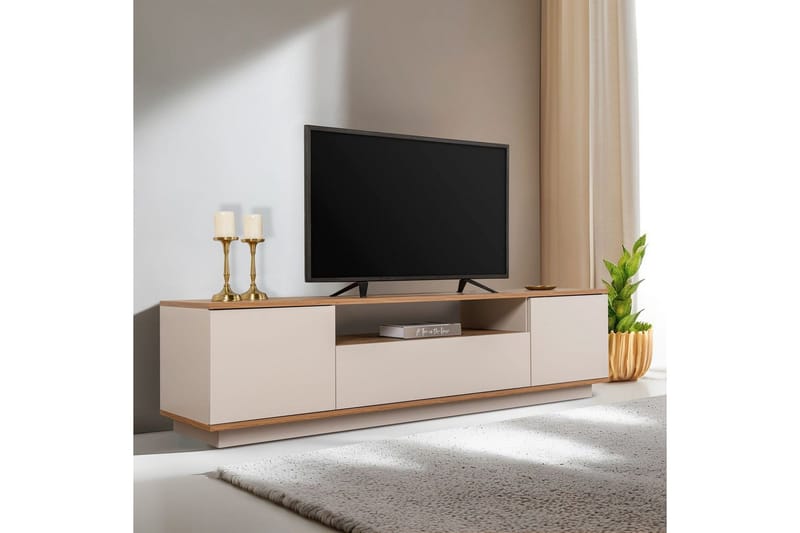 Meni Tv-bänk 180 cm - Natur/Gul - Möbler - TV- & Mediamöbler - TV bänk & mediabänk