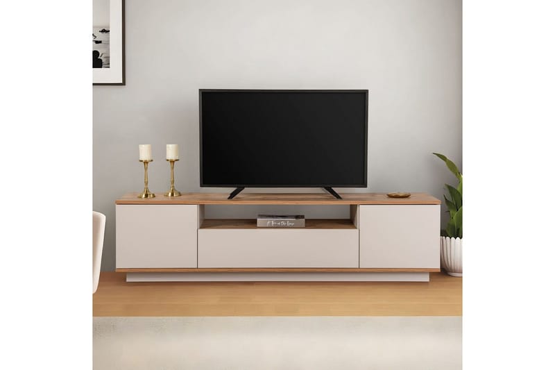 Meni Tv-bänk 180 cm - Natur/Gul - Möbler - TV- & Mediamöbler - TV bänk & mediabänk