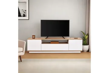 Meni Tv-bänk 180 cm - Natur/Vit - Möbler - TV- & Mediamöbler - TV bänk & mediabänk