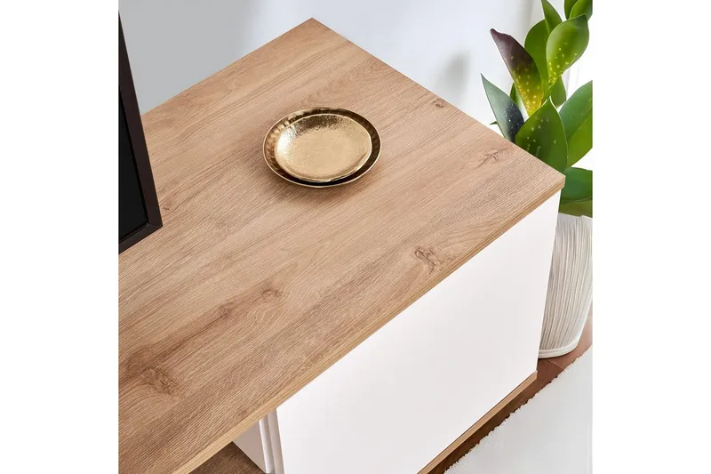 Meni Tv-bänk 180 cm - Natur/Vit - Möbler - TV- & Mediamöbler - TV bänk & mediabänk