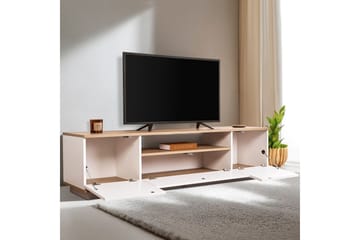 Meni Tv-bänk 180 cm - Natur/Vit - Möbler - TV- & Mediamöbler - TV bänk & mediabänk