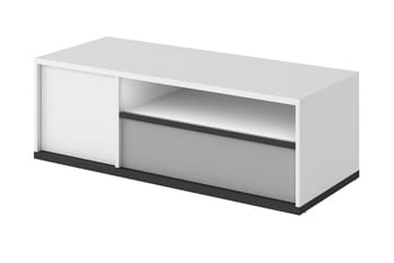 Metropolitan Tv-bänk 120x50 cm - Vit/Ljusgrå/Svart - Möbler - TV- & Mediamöbler - TV bänk & mediabänk
