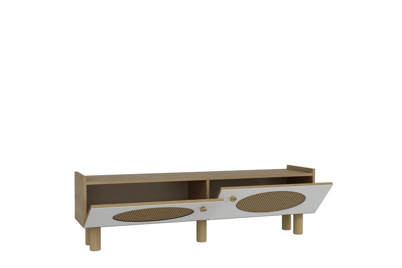 Mittopuri Tv-bänk 153,6 cm - Taupe - Möbler - TV- & Mediamöbler - TV bänk & mediabänk