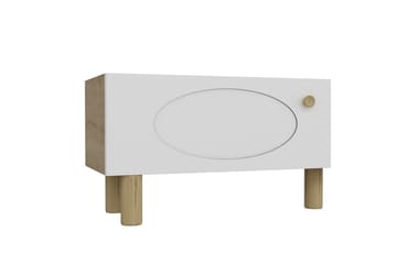 Mittopuri Tv-bänk 153,6 cm - Taupe/Vit - Möbler - TV- & Mediamöbler - TV bänk & mediabänk