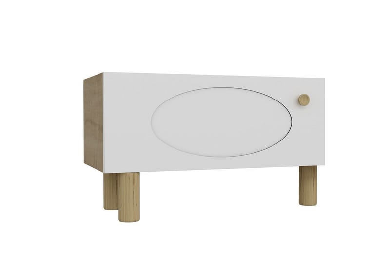 Mittopuri Tv-bänk 153,6 cm - Taupe/Vit - Möbler - TV- & Mediamöbler - TV bänk & mediabänk
