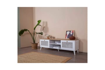 Mjudi Tv-bänk 55 cm - Ljusbrun/Vit - Möbler - TV- & Mediamöbler - TV bänk & mediabänk