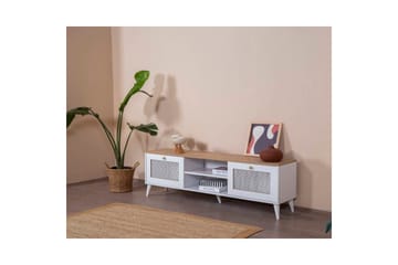 Mjudi Tv-bänk 55 cm - Ljusbrun/Vit - Möbler - TV- & Mediamöbler - TV bänk & mediabänk