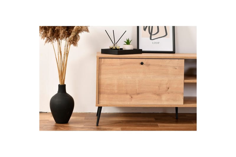 Mjudi Tv-bänk 55 cm - Ljusfärgat trä - Möbler - TV- & Mediamöbler - TV bänk & mediabänk