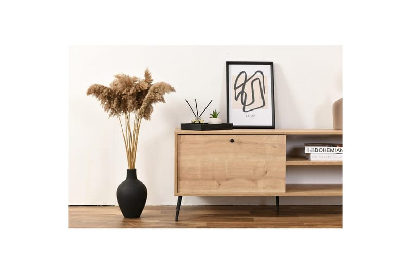 Mjudi Tv-bänk 55 cm - Ljusfärgat trä - Möbler - TV- & Mediamöbler - TV bänk & mediabänk