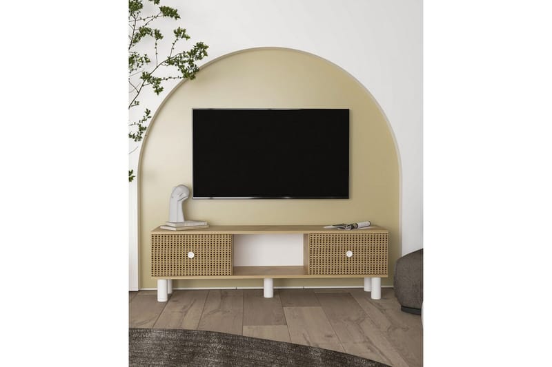 Mono Tv-bänk 150 cm - Brun/Rödfärgat trä - Möbler - TV- & Mediamöbler - TV bänk & mediabänk