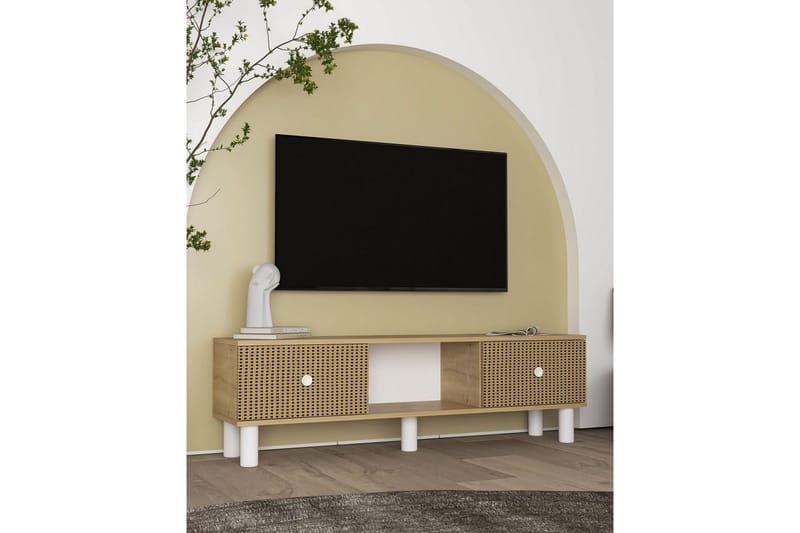 Mono Tv-bänk 150 cm - Brun/Rödfärgat trä - Möbler - TV- & Mediamöbler - TV bänk & mediabänk