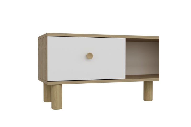 Mono Tv-bänk 150 cm - Rödfärgat trä/Vit - Möbler - TV- & Mediamöbler - TV bänk & mediabänk