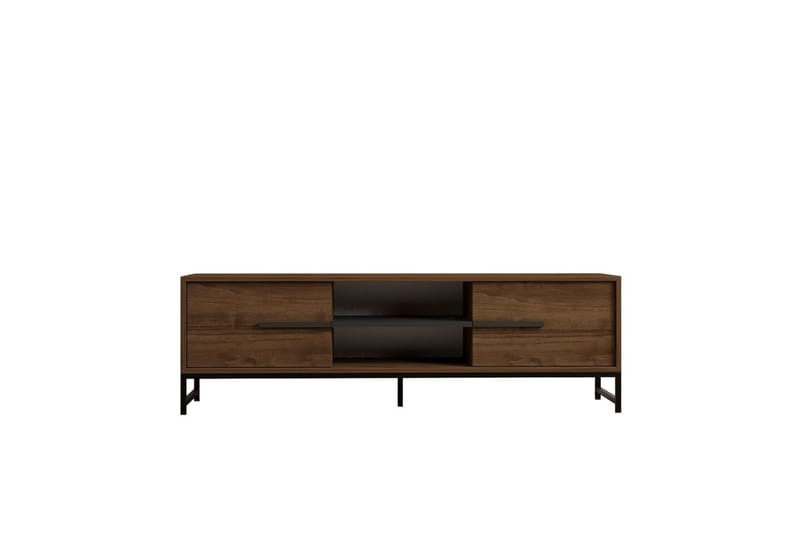 Mono Tv-bänk 160 cm - Mörkfärgat trä - Möbler - TV- & Mediamöbler - TV bänk & mediabänk