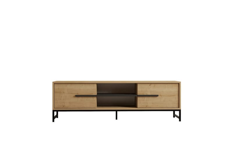 Mono Tv-bänk 160 cm - Mörkfärgat trä - Möbler - TV- & Mediamöbler - TV bänk & mediabänk